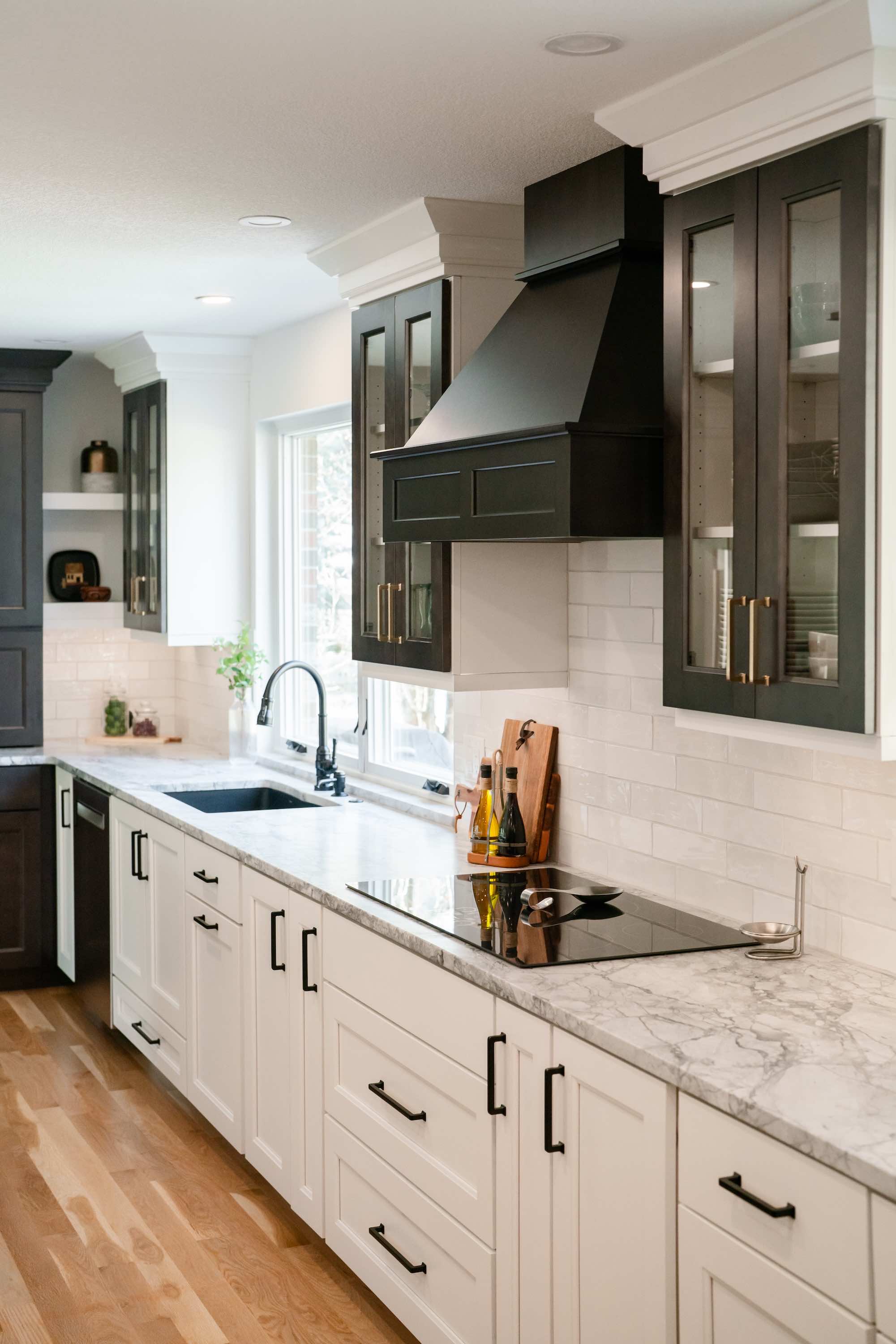 two toned kitchen remodel